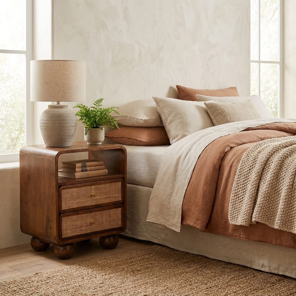 Olivia Chestnut Bedside Table